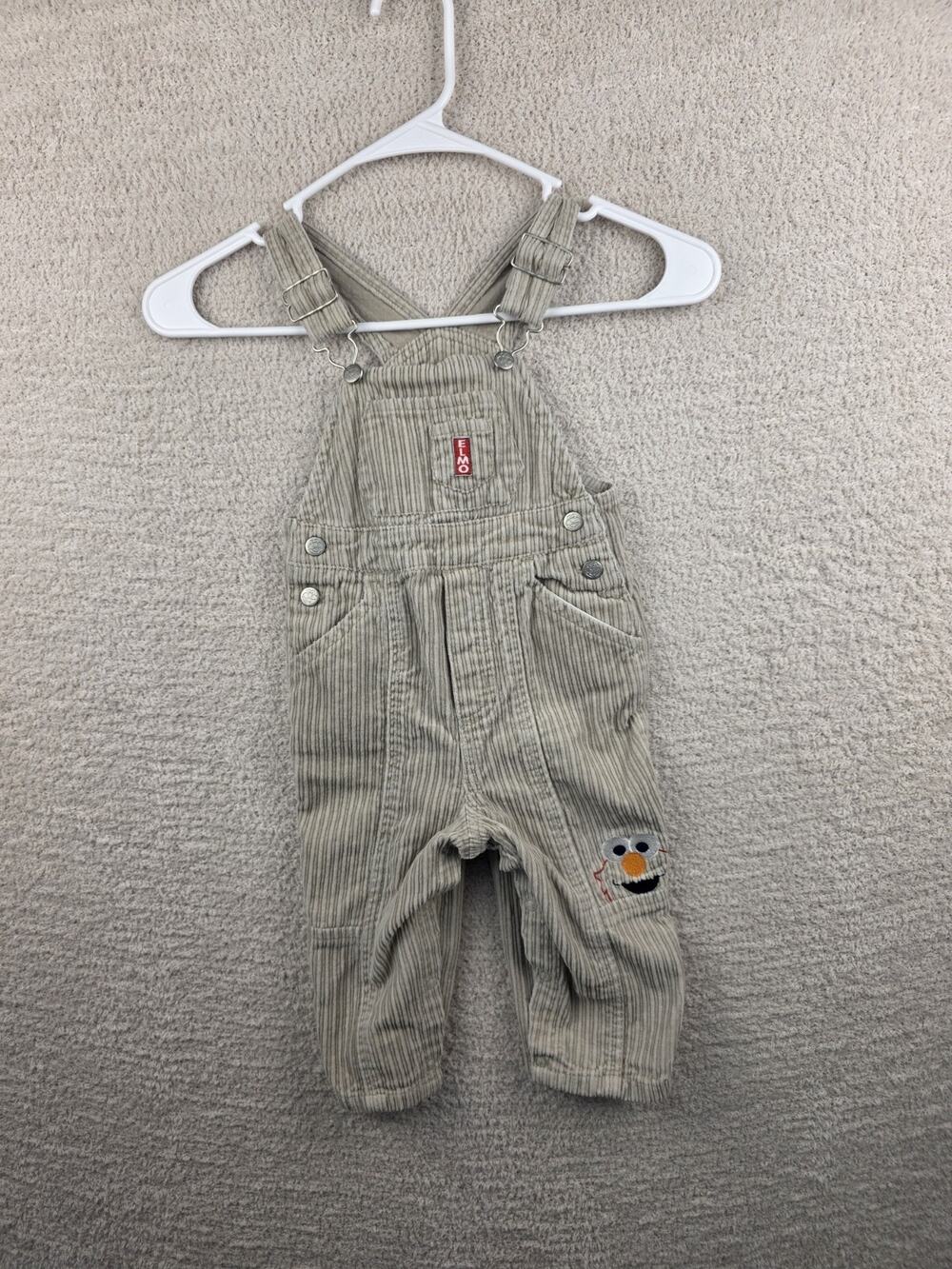 Vintage Sesame Street Elmo Corduroy Overalls- 18 Months